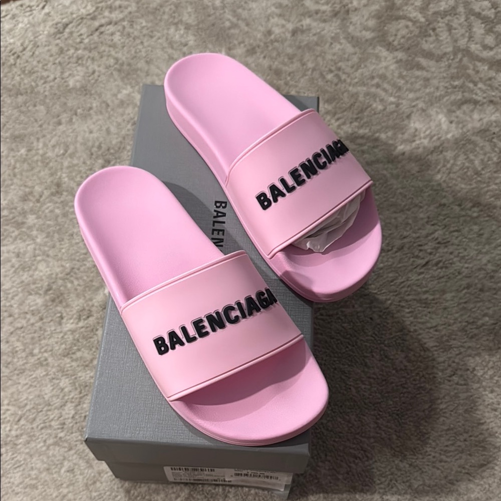 Balenciaga Pink Slides